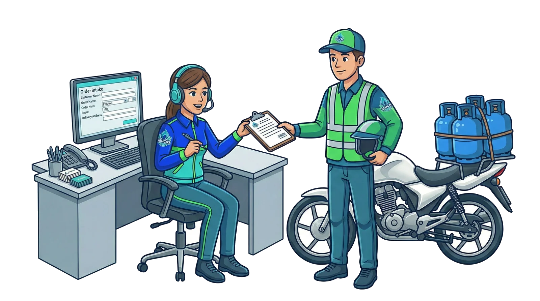Equipe Seu Gás Ultragaz — atendimento e entrega em Limeira/SP